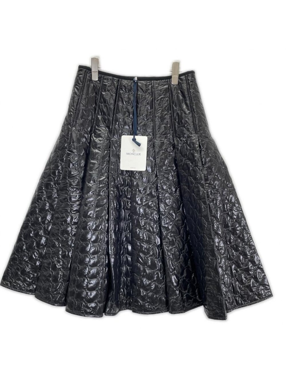 Moncler Black Gonna Quilted Midi Skirt 40